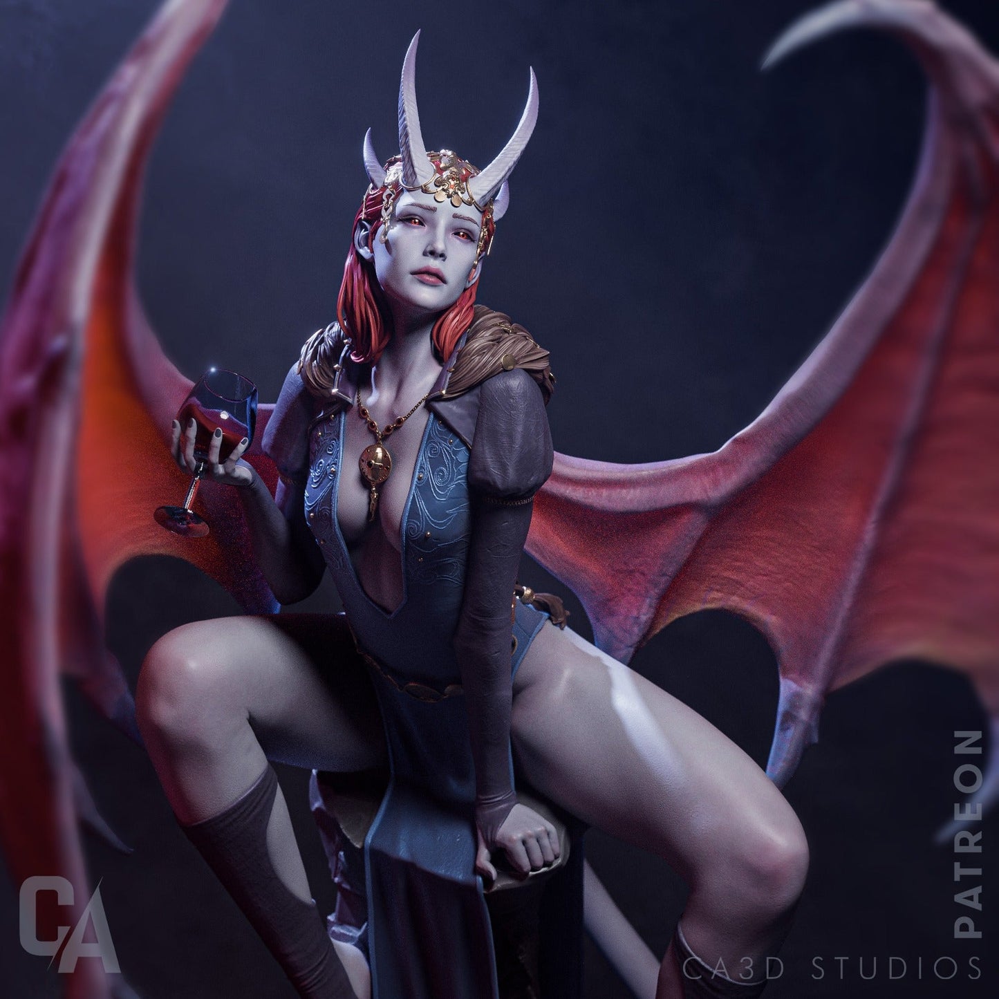Mizora CA3D 3D Printed 16K Unpainted Resin Statue 1:6 scale