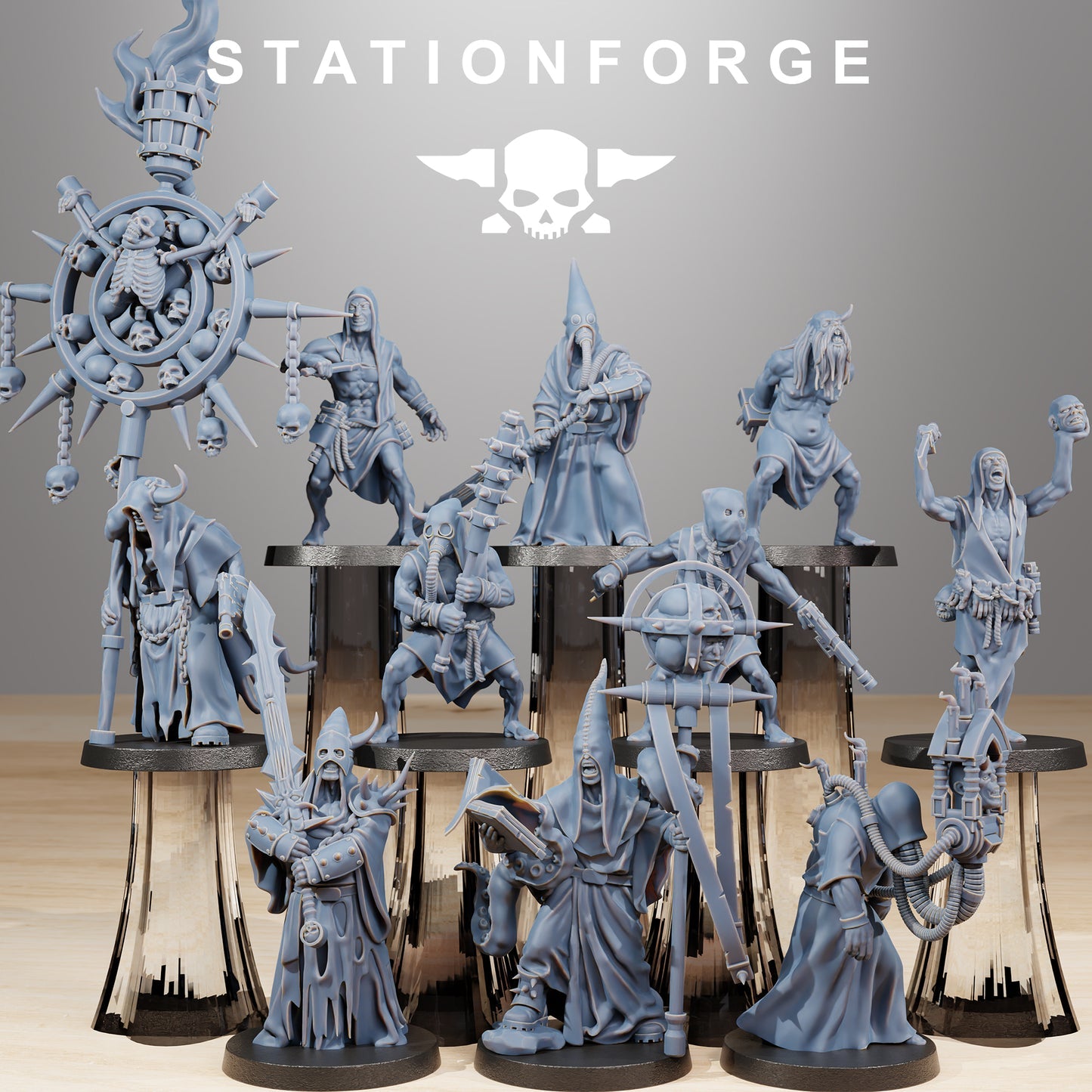 Corrupted Guard Fanatics Cultist Proxy Miniatures StationForge