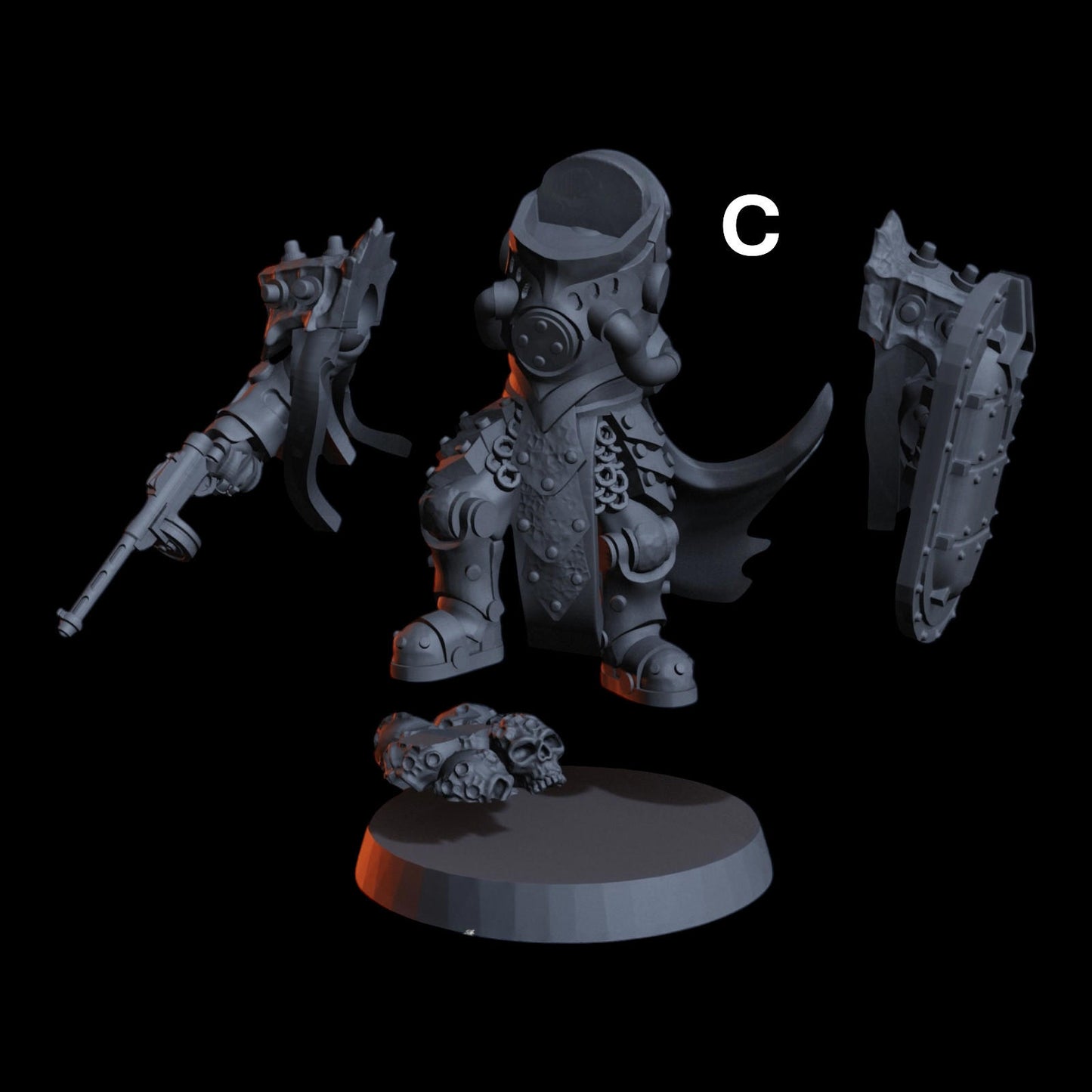 Naval Trench Heretic Priest x2 Grimdark Diceverse Resin Miniature 28-32mm