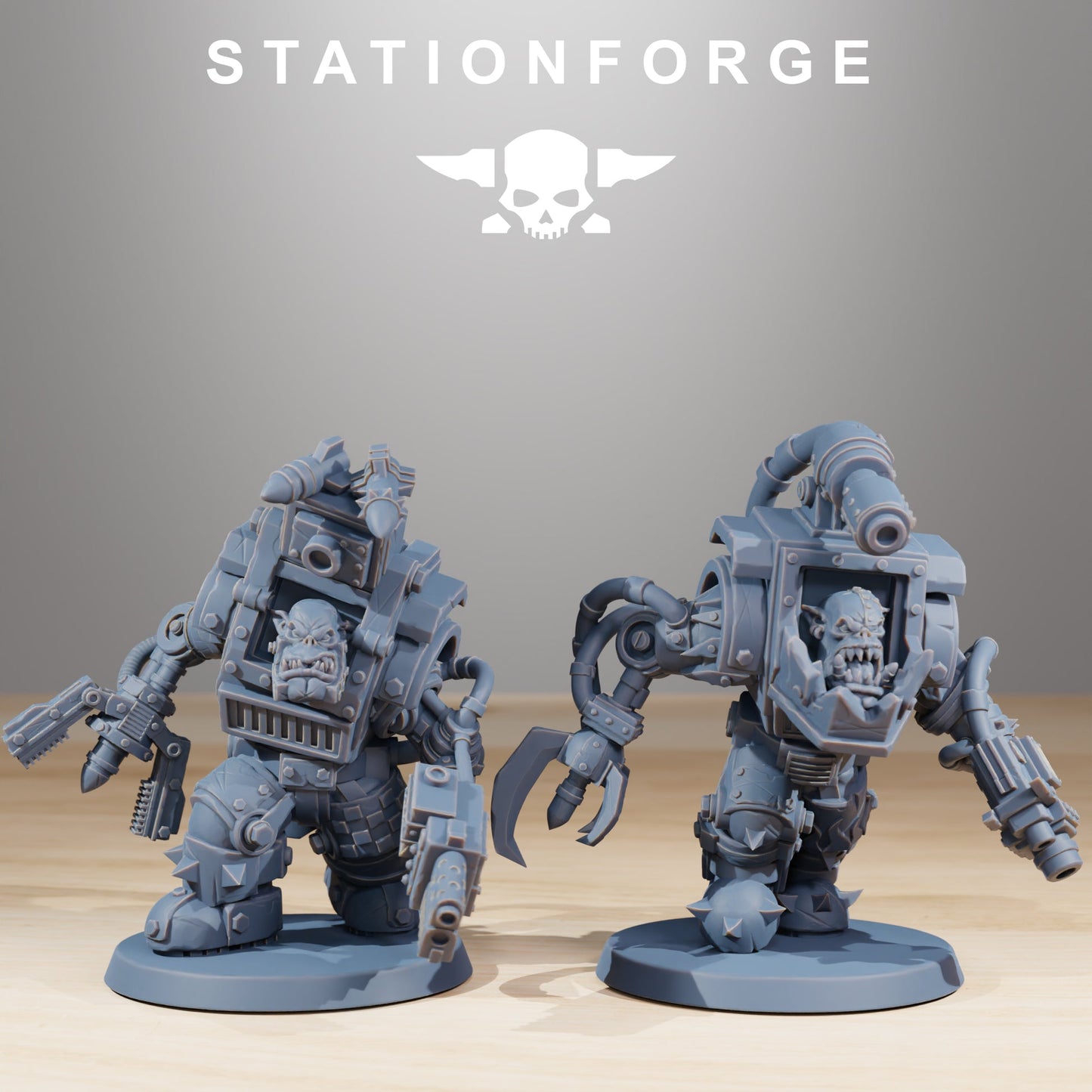Orkaz Steelbrutes Ork Proxy StationForge 3D Printed Resin Miniatures