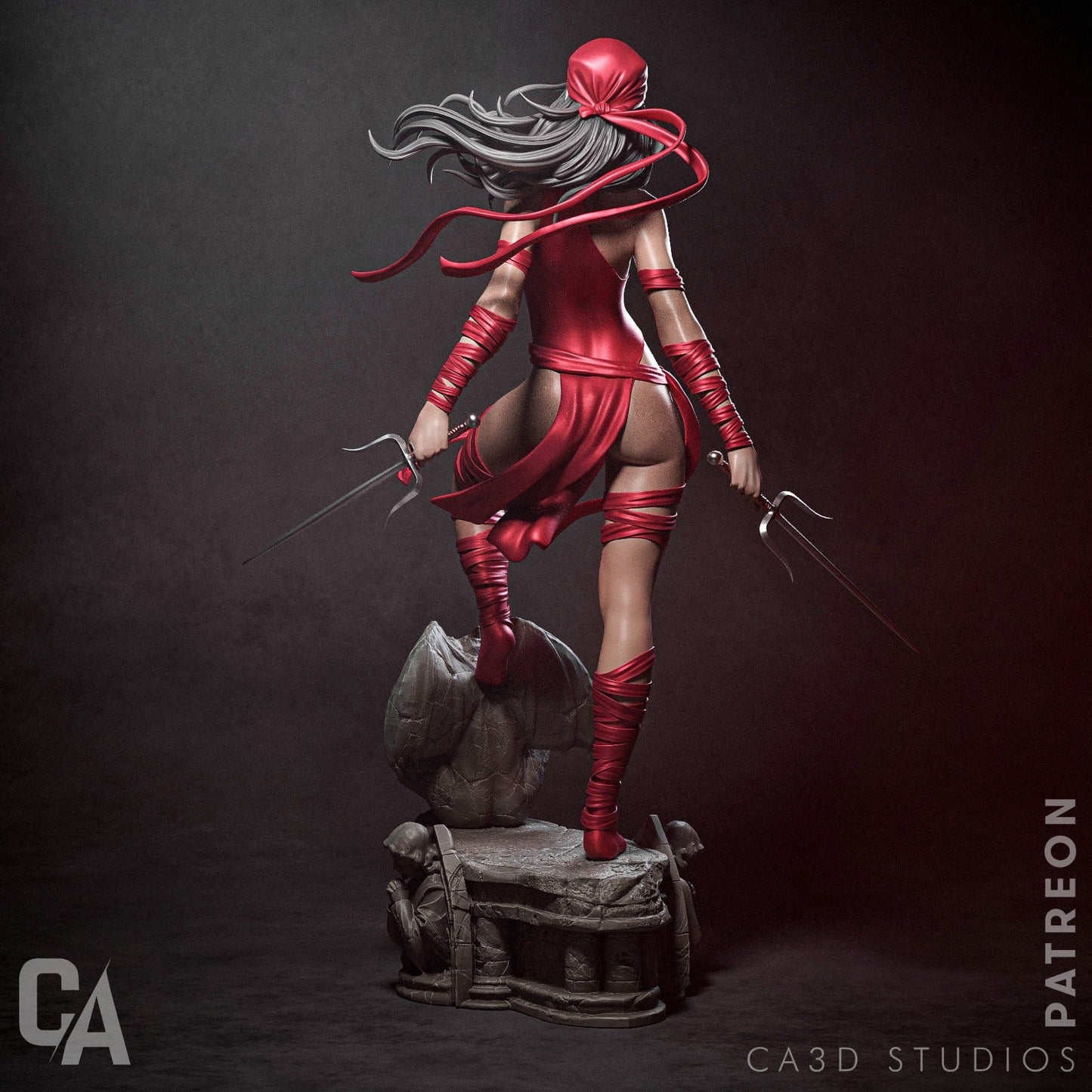 Elektra – CA3D 3D Printed 16K Unpainted Resin Statue 1:4 scale