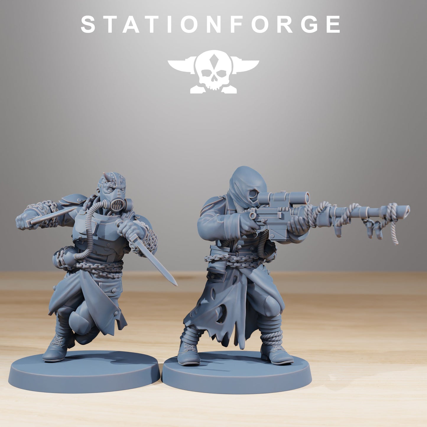 Corrupted Guard - Station Forge 3D Printed Resin Miniatures