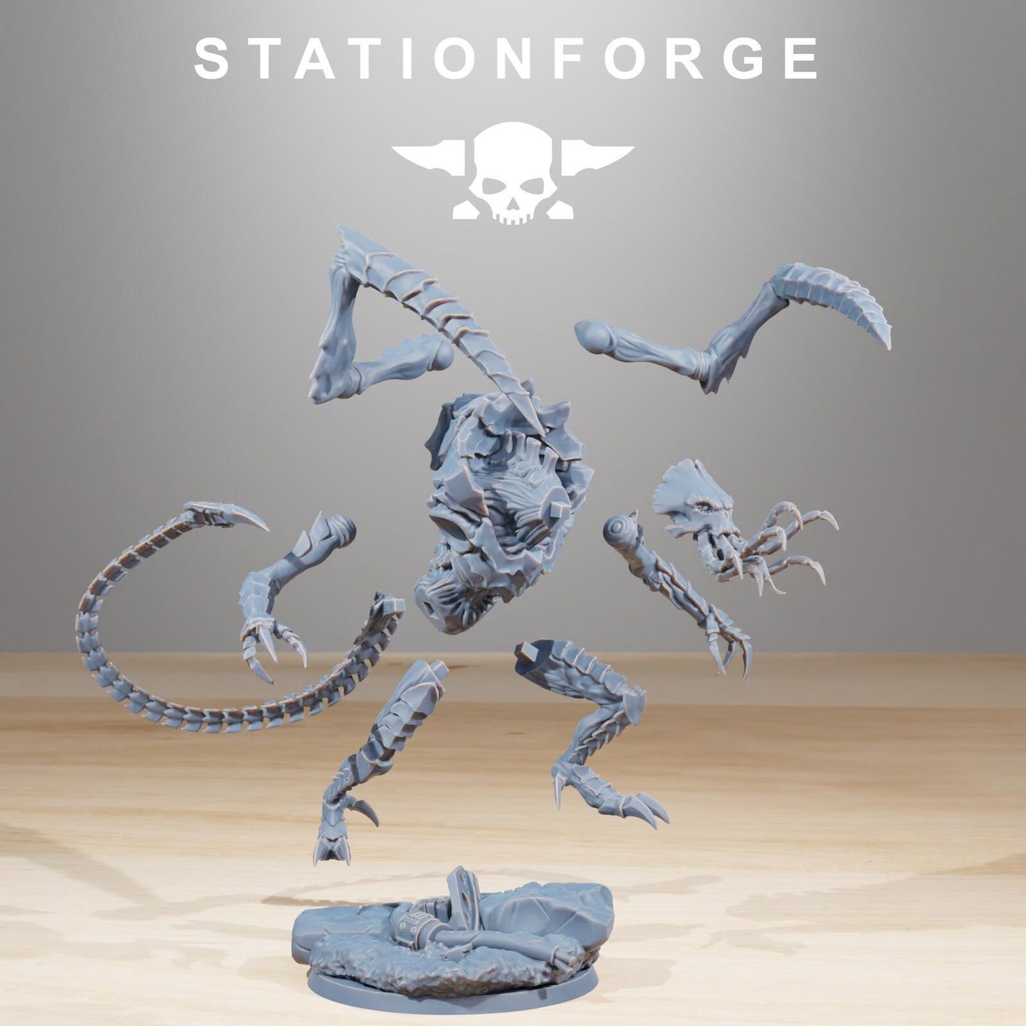 Xenarid Monster Soul Eater Leviatan Fleet Resin Printed Miniature Hive Bugs