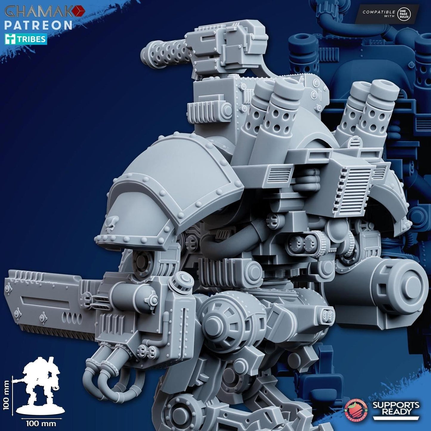 Titan Bellatorius Ghamak - Sci Fi Tabletop Wargaming Mech Titan Resin print