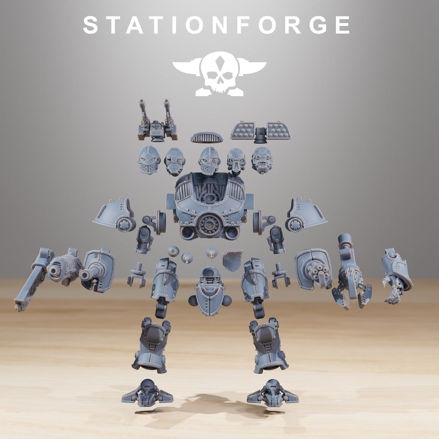 Scavenger Defender Mk2 Titan – StationForge Grimdark Wargame Proxy