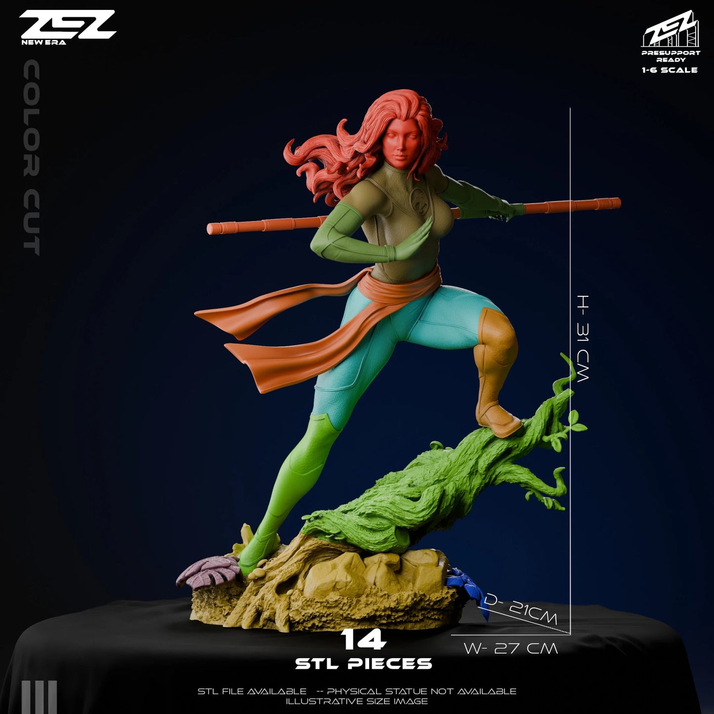 Cheetara Statue 1:6 Fan Art Resin Model Kit ZEZ Studio