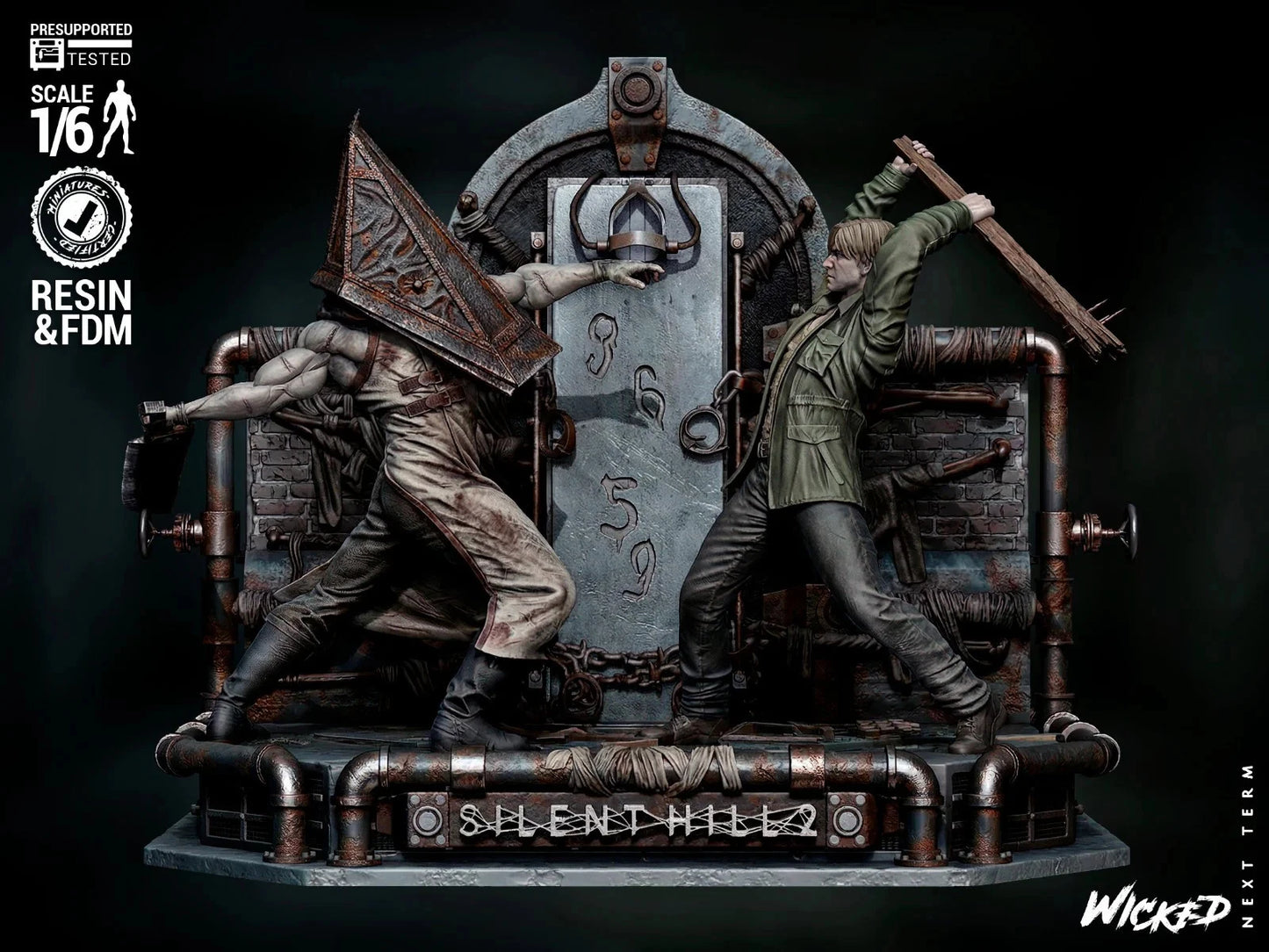 Two 1:6 Scale 3D Printed Resin Statue Model Kits Special Order