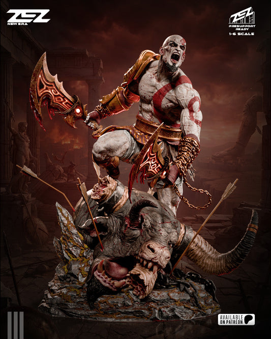 Kratos GOW2 – ZEZ 3D Printed 16K Unpainted Resin Model Kit 1:6 scale
