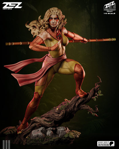 Cheetara Statue 1:6 Fan Art Resin Model Kit ZEZ Studio