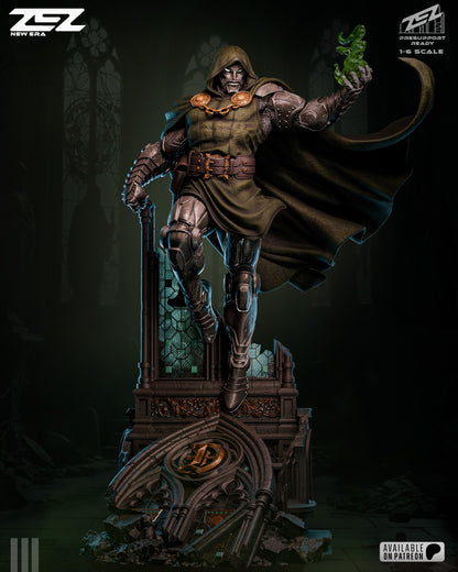 Dr Doom (ZEZ) - 3D Printed Fan Art Model Kit 1:6 Scale