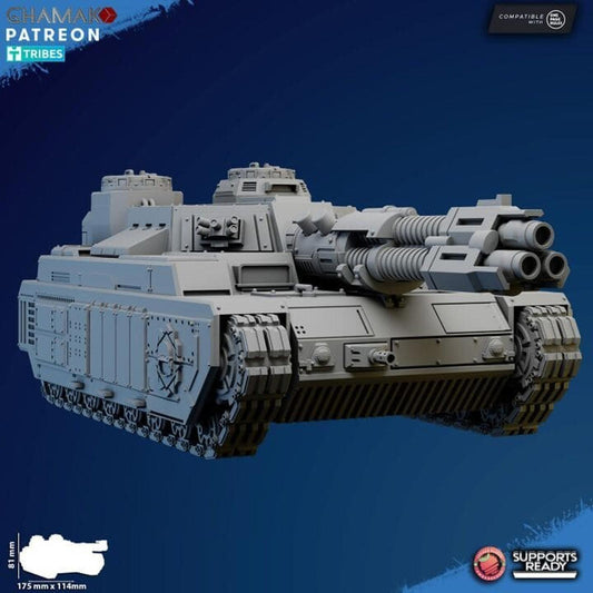Freedom Guard Sabretooth Tank Ghamak Wargame Grimdark Proxy Vehicle Miniature