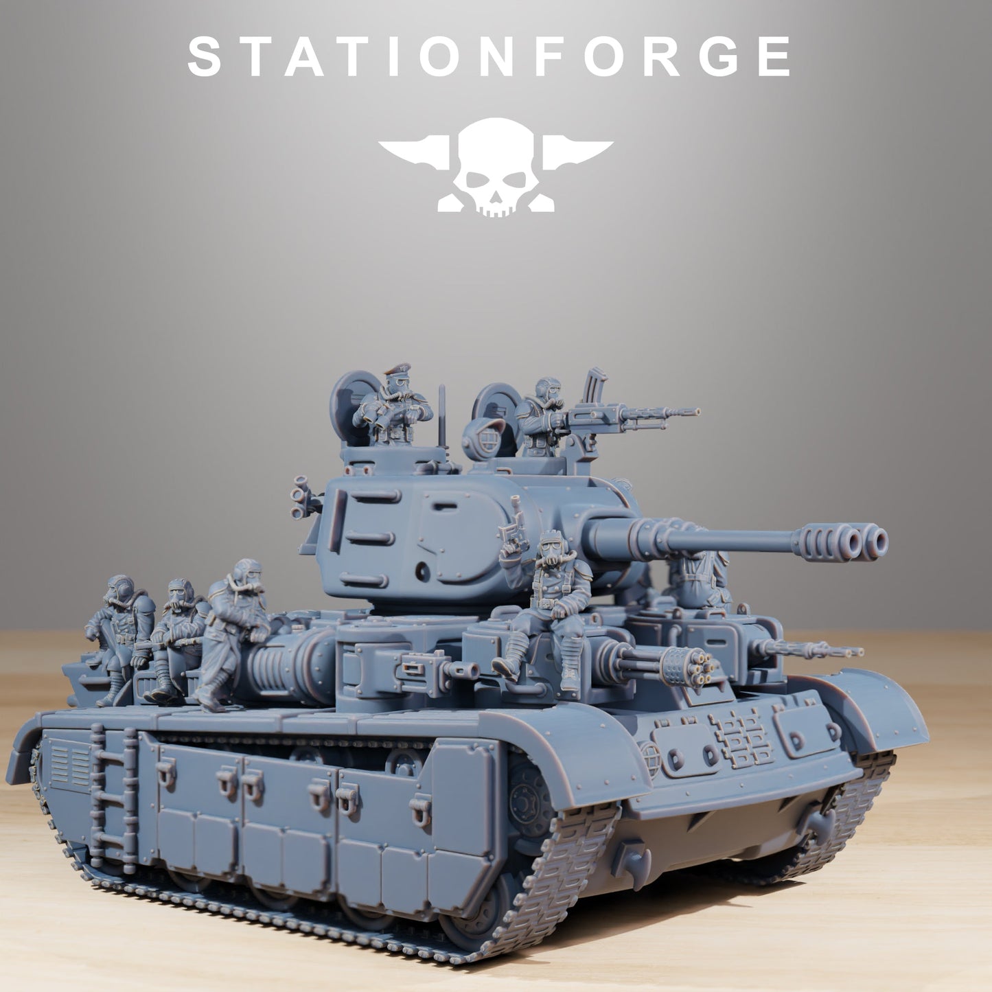 GrimGuard Heavy Battle Tank Wargame Proxy Vehicle StationForge