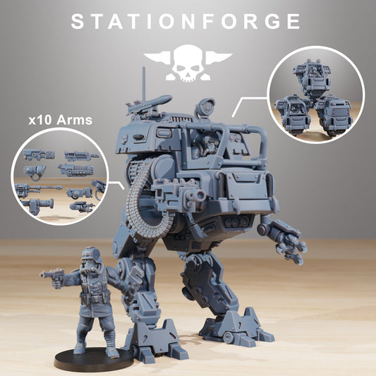 GrimGuard Walker Mk1 Wargame Proxy Vehicle StationForge