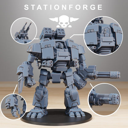 Socratis Dreadnought Class Wargame Resin Miniature Proxy StationForge