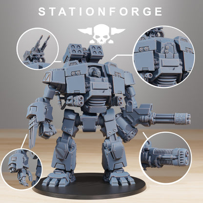Socratis Dreadnought Class Wargame Resin Miniature Proxy StationForge