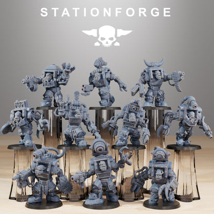 Orkaz Steelbrutes Ork Proxy StationForge 3D Printed Resin Miniatures