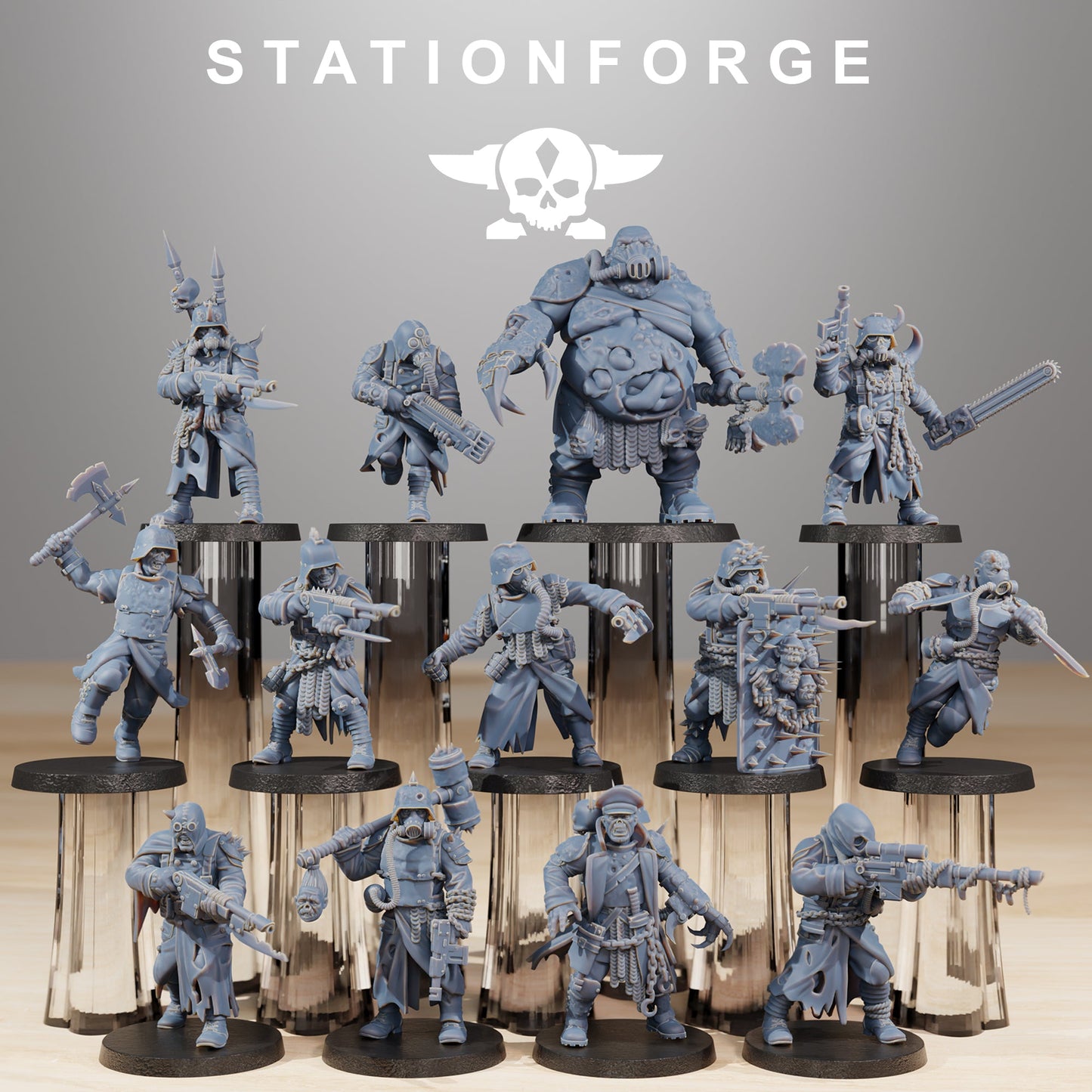 Corrupted Guard - Station Forge 3D Printed Resin Miniatures