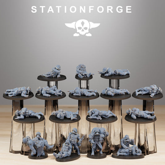 GrimGuard Fallen Troops Wargame Proxy Miniatures StationForge