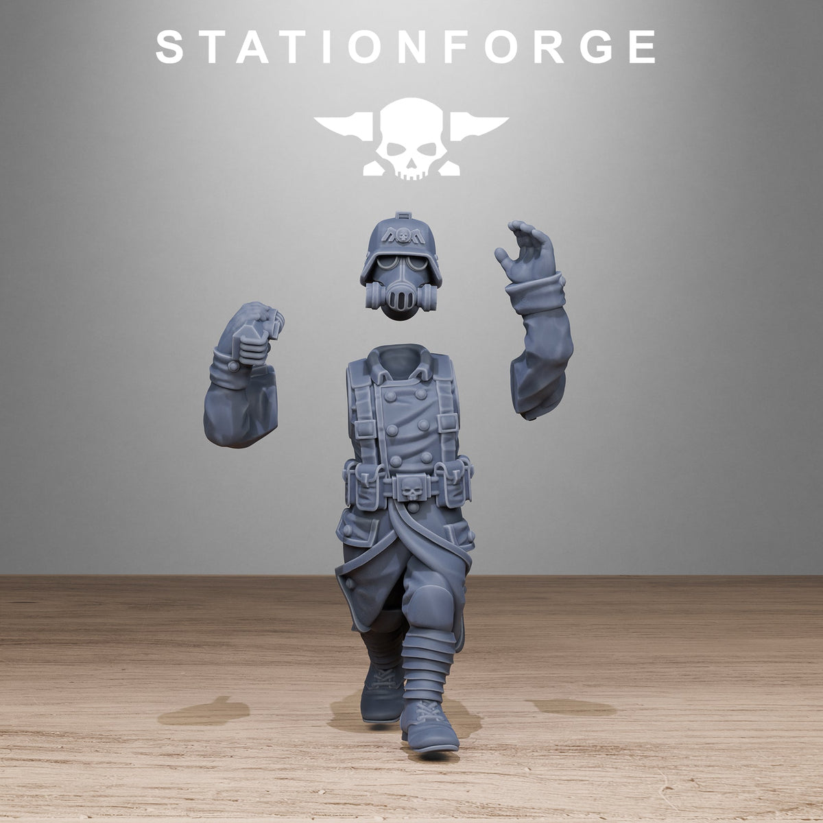 GrimGuard Light Artillery 2.0 StationForge 32mm 16K Resin Miniatures