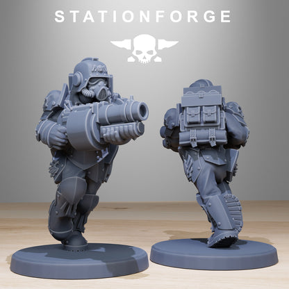 GrimGuard Elites StationForge Wargame Proxy Miniatures 32mm