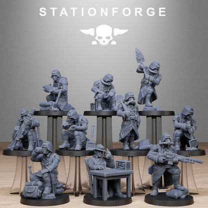 GrimGuard Chill Squad StationForge 32mm 16K Resin 10 Miniatures