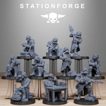 GrimGuard Chill Squad StationForge 32mm 16K Resin 10 Miniatures