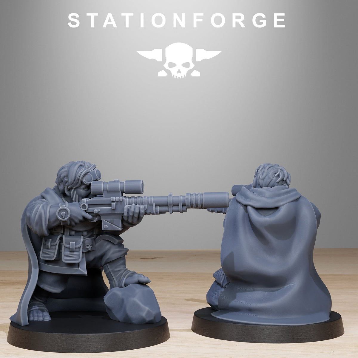 GrimGuard Skulldart Trappers Station Forge 32mm Resin Miniatures Unpainted