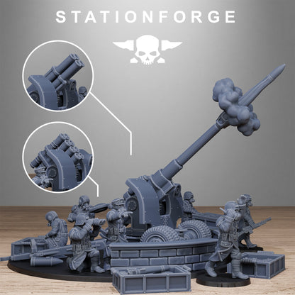 GrimGuard Light Artillery 2.0 StationForge 32mm 16K Resin Miniatures