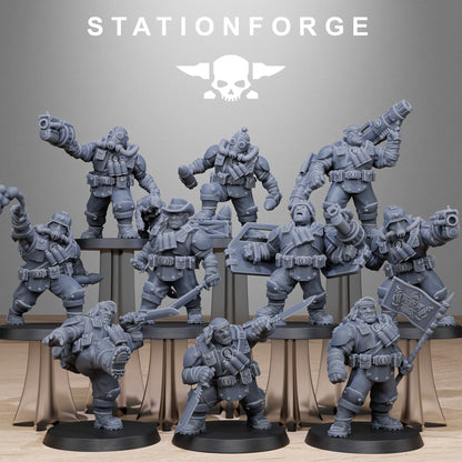 GrimGuard Jungle Fighter Mutants StationForge 3D Printed Resin Miniatures