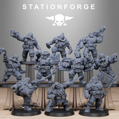 GrimGuard Jungle Fighter Mutants StationForge 3D Printed Resin Miniatures