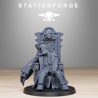 GrimGuard Fallen Commisar Officer Wargame Proxy Miniatures StationForge