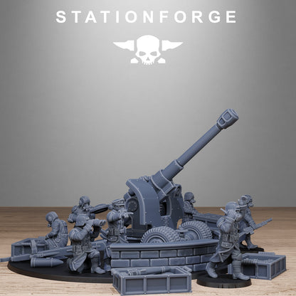 GrimGuard Light Artillery 2.0 StationForge 32mm 16K Resin Miniatures