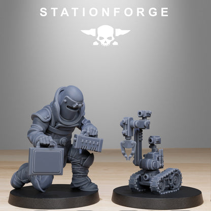 GrimGuard Bomb Squad StationForge 3D Printed Resin 32mm 10-Man Set