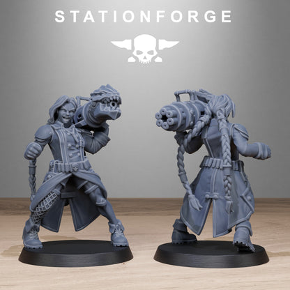 GrimGuard Sisters StationForge 32mm 16K Resin 10 Miniatures