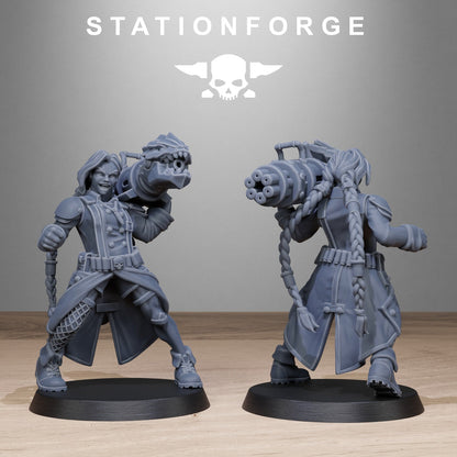 GrimGuard Sisters StationForge 32mm 16K Resin 10 Miniatures