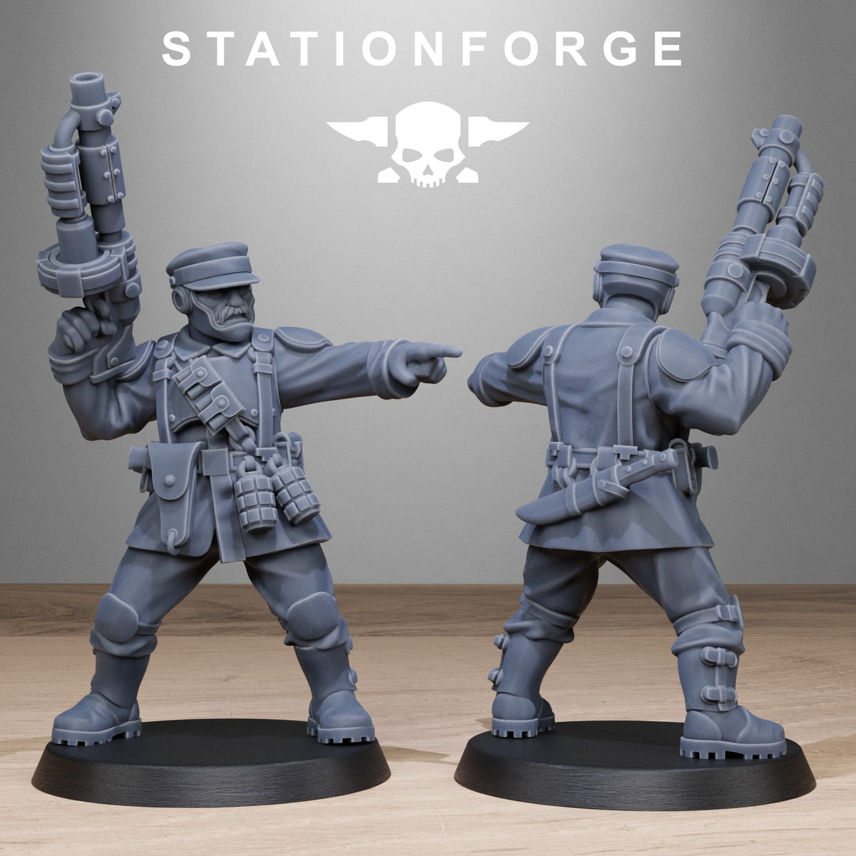 FreeGuard Infantry StationForge 32mm 16K Resin 10 Miniatures