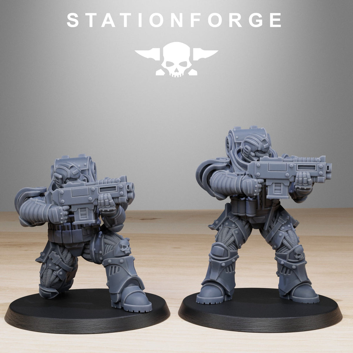 Socratis Light Reinforcement StationForge 32mm 16K Resin 10 Miniatures