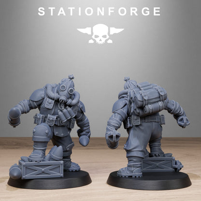 GrimGuard Jungle Fighter Mutants StationForge 3D Printed Resin Miniatures