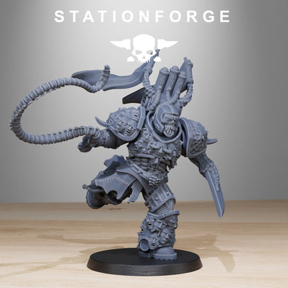 2x Corrupted Socratis Punisher StationForge 32mm 16K Resin Miniatures