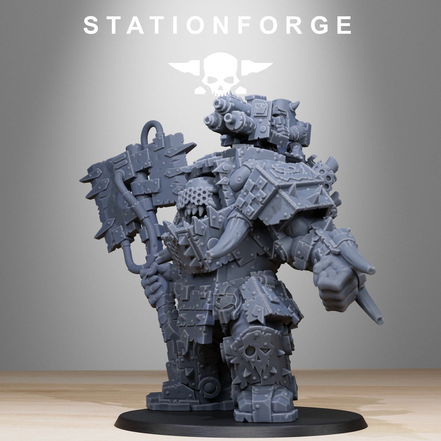 Orkaz Commander Ork Proxy Wargame Miniatures StationForge