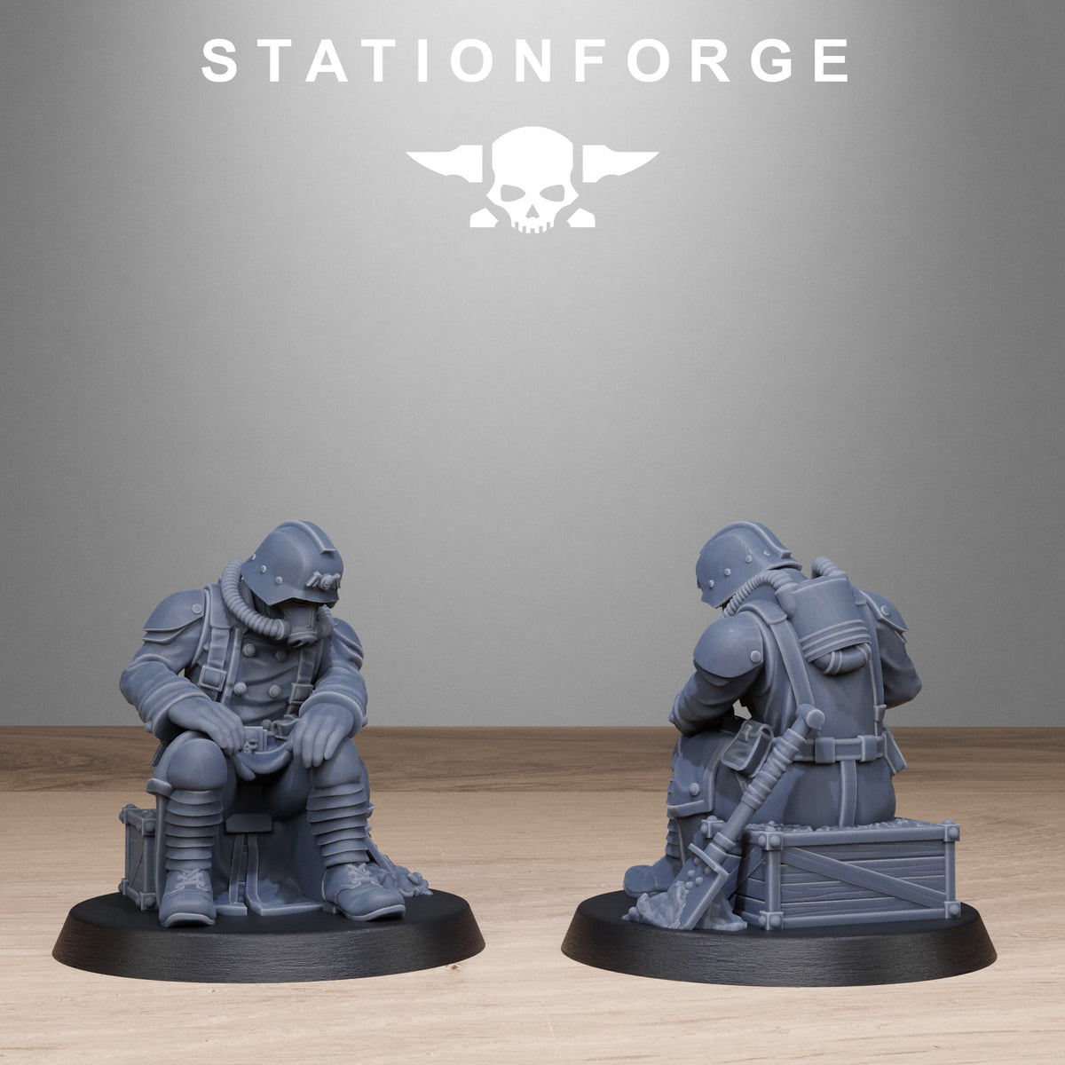 GrimGuard Chill Squad StationForge 32mm 16K Resin 10 Miniatures