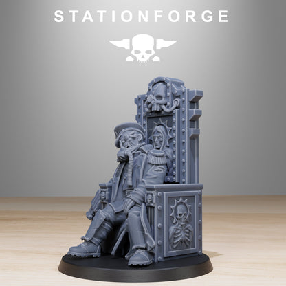 GrimGuard Fallen Commisar Officer Wargame Proxy Miniatures StationForge
