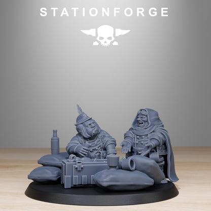 GrimGuard Skulldart Trappers Station Forge 32mm Resin Miniatures Unpainted