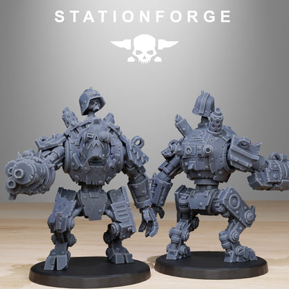 Orkaz Bots Infantry StationForge Wargame Proxy Miniatures 32mm