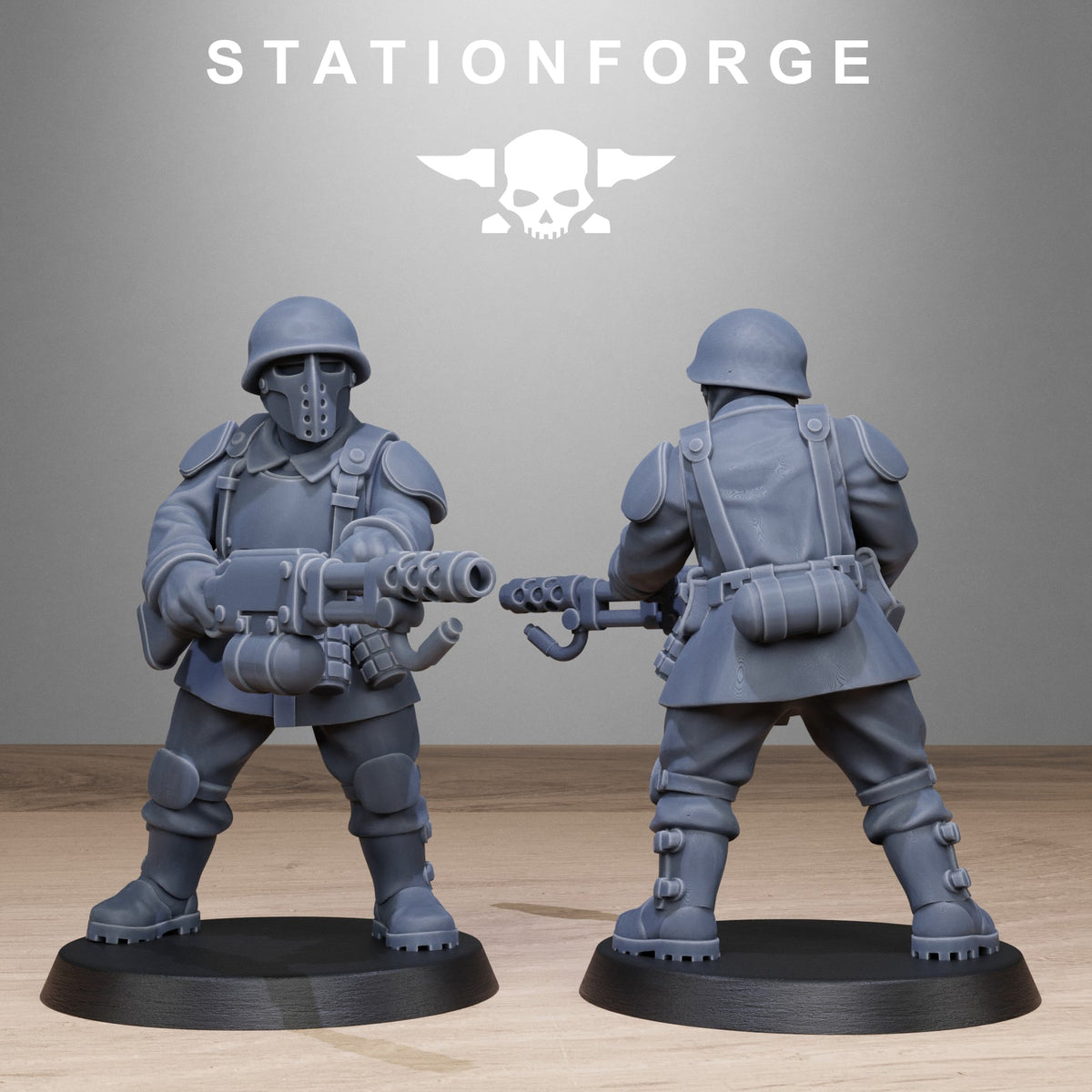 FreeGuard Infantry StationForge 32mm 16K Resin 10 Miniatures