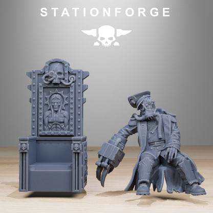 GrimGuard Fallen Commisar Officer Wargame Proxy Miniatures StationForge