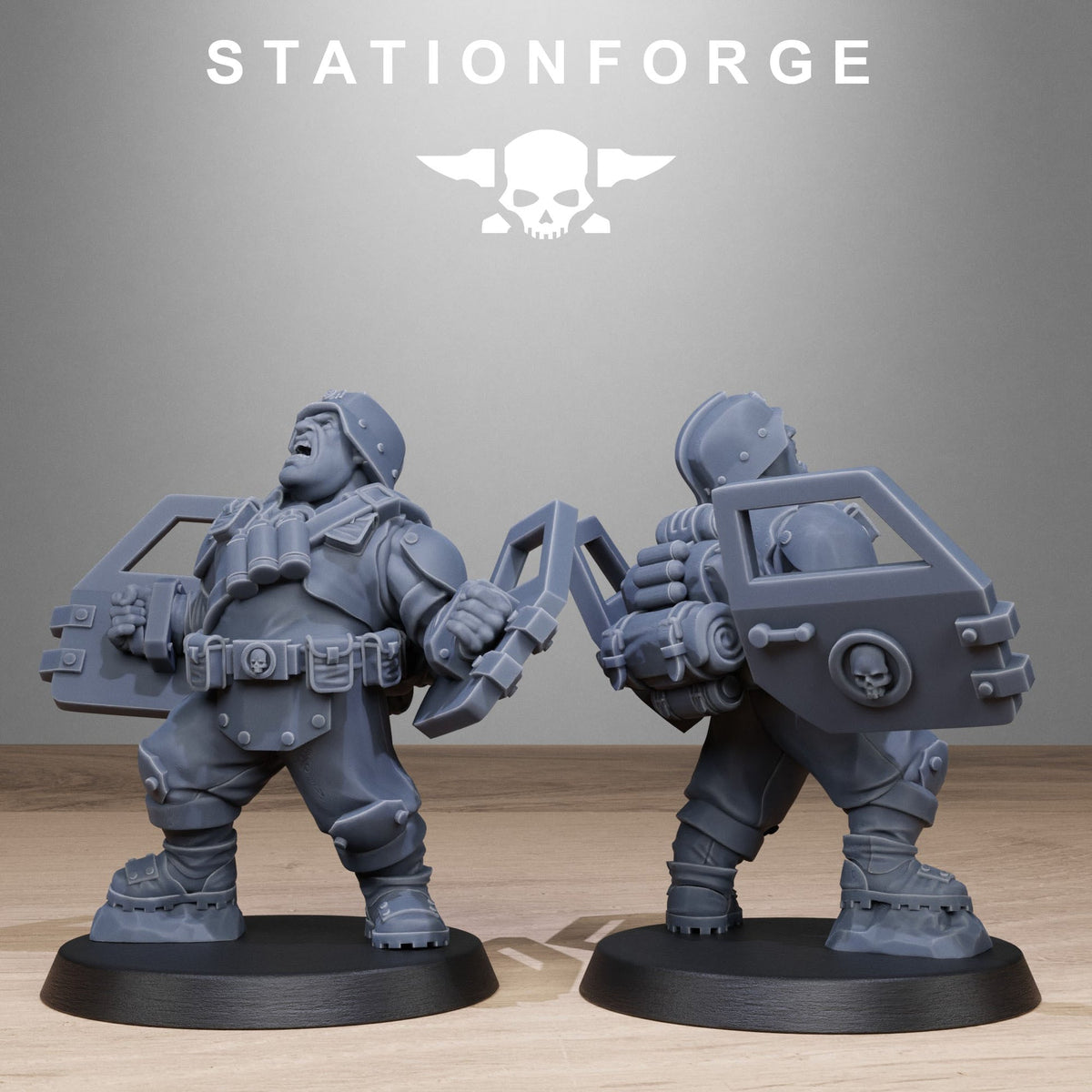 GrimGuard Jungle Fighter Mutants StationForge 3D Printed Resin Miniatures