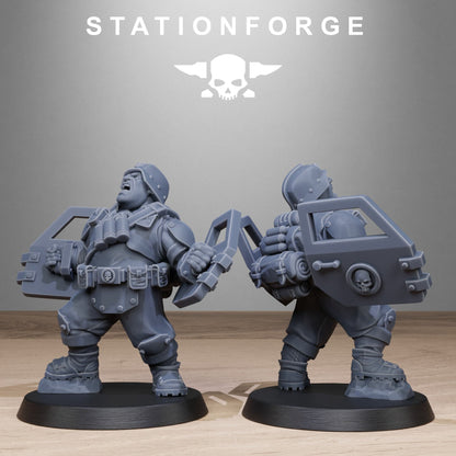 GrimGuard Jungle Fighter Mutants StationForge 3D Printed Resin Miniatures