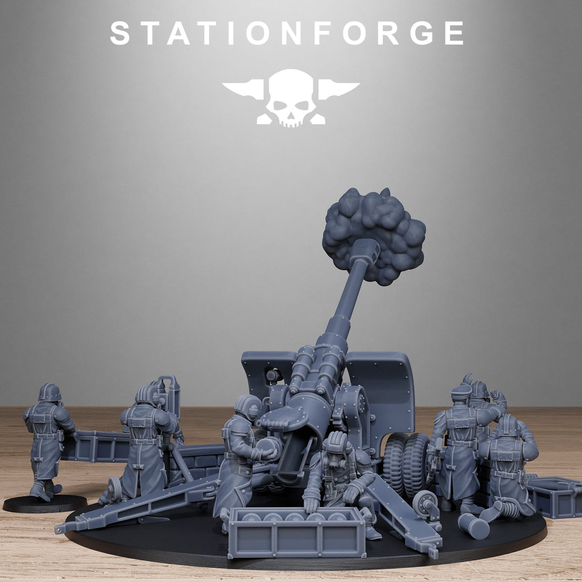 GrimGuard Light Artillery 2.0 StationForge 32mm 16K Resin Miniatures