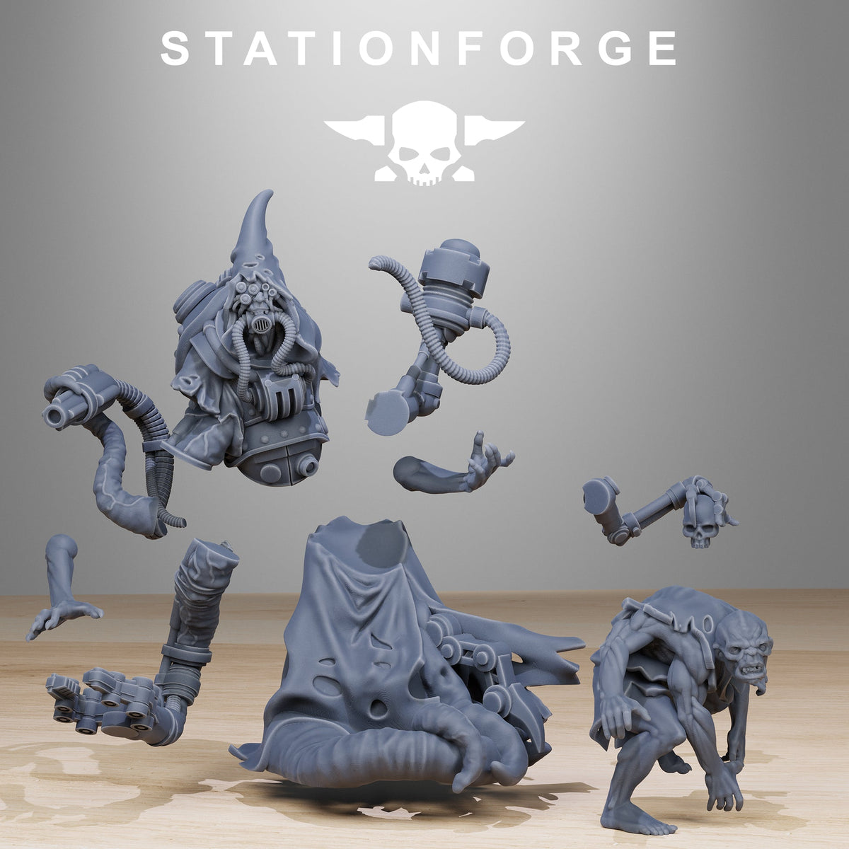 Scavenger Lotharius StationForge 32mm 16K Resin Wargaming Miniature
